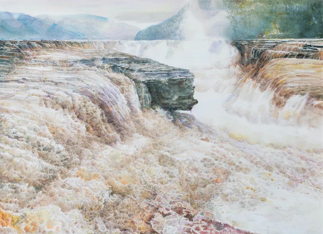 “沿着黄河遇见海”山东省黄河文化主题美术作品展在郑州展出