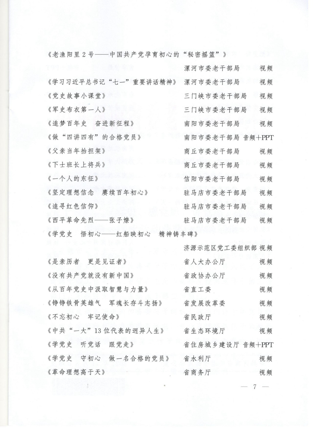 我局微党课视频在全省离退休干部<br>“学党史、感党恩，讲党史、强党志”微党课评比活动中被评为精品微党课