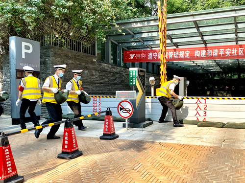 省住房城乡建设厅组织开展住宅小区防汛应急演练