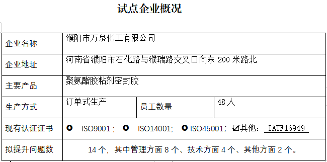 濮阳市万泉化工有限公司