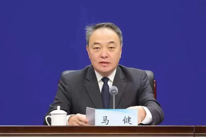 省发展改革委党组书记、主任马健介绍郑州—卢森堡“空中丝绸之路”<br>国际合作论坛成果