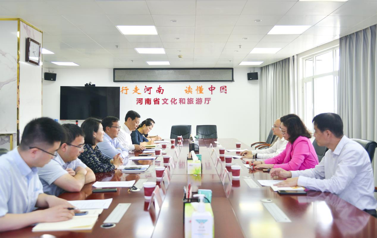 河南省文化和旅游厅党组书记、厅长黄东升会见美中友好协会会长张锦平一行