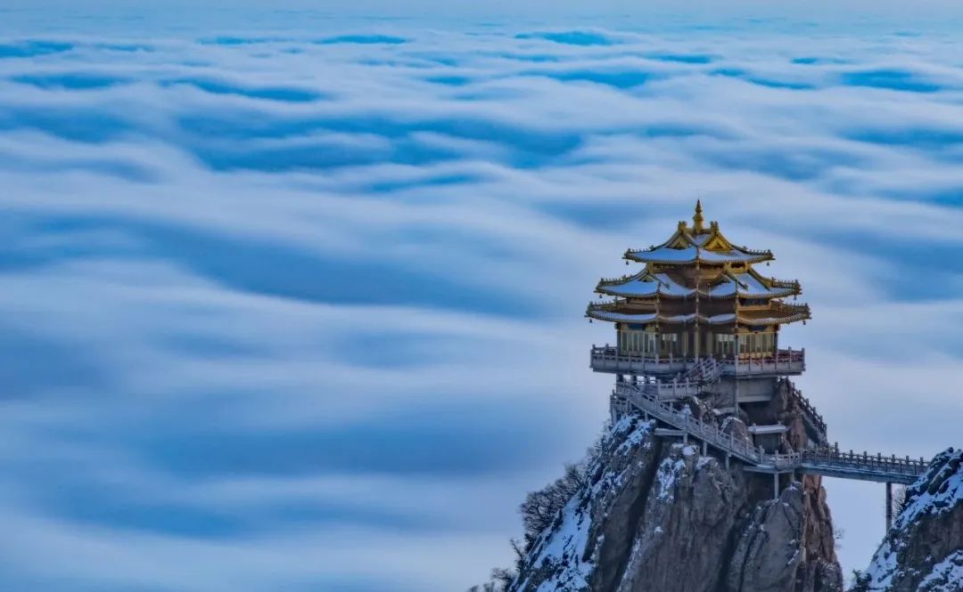老君山：雪一落就美成了诗