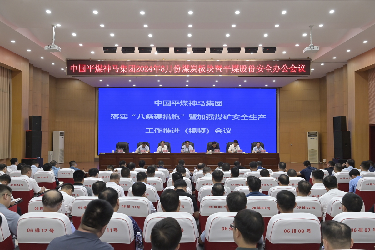平煤神马集团召开落实“八条硬措施”暨加强煤矿安全生产工作推进（视频）会议