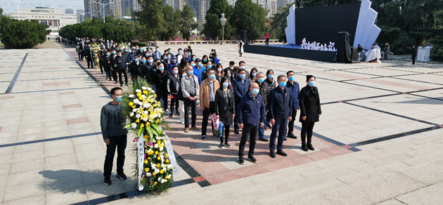 河南省体育场组织参加省体育局系统“红色文化”学习教育暨清明节主题教育活动