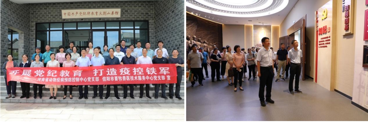 开展党纪学习教育  打造河南疫控铁军——省疫控中心组织党员干部赴罗山县何家冲开展党纪学习教育主题党日活动