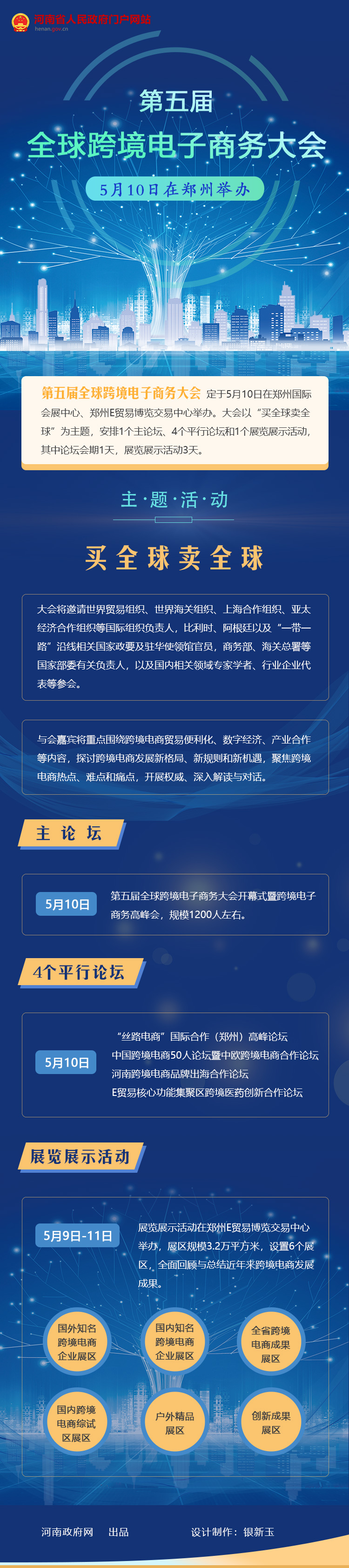 圖解:第五屆全球跨境電子商務大會5月10日在鄭州舉辦 圖解:第五屆全球跨境電子商務大會5月10日在鄭州舉辦