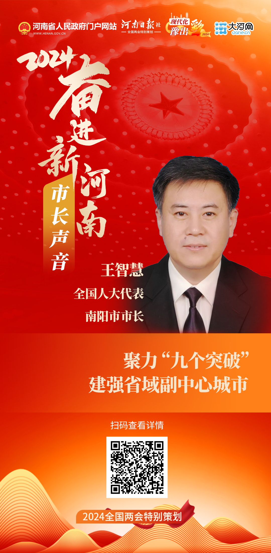 市长声音丨全国人大代表、南阳市市长王智慧：聚力“九个突破” 建强省域副中心城市