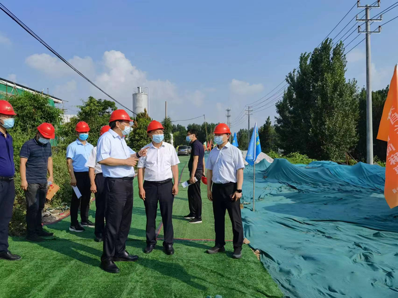 驻委纪检监察组组长、委党组成员李振明带队督导调研郑州市灾后重建工作