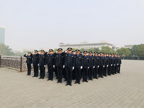 巩义市城管局迎接2021年度<br>郑州市城市管理综合执法系统队列会操考核