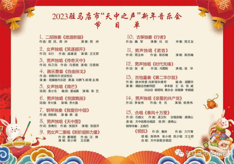 2023驻马店市“天中之声”新年音乐会