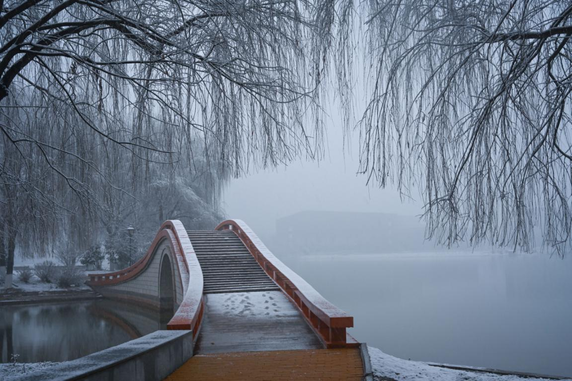 雪中校园