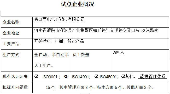 德力西电气（濮阳）有限公司