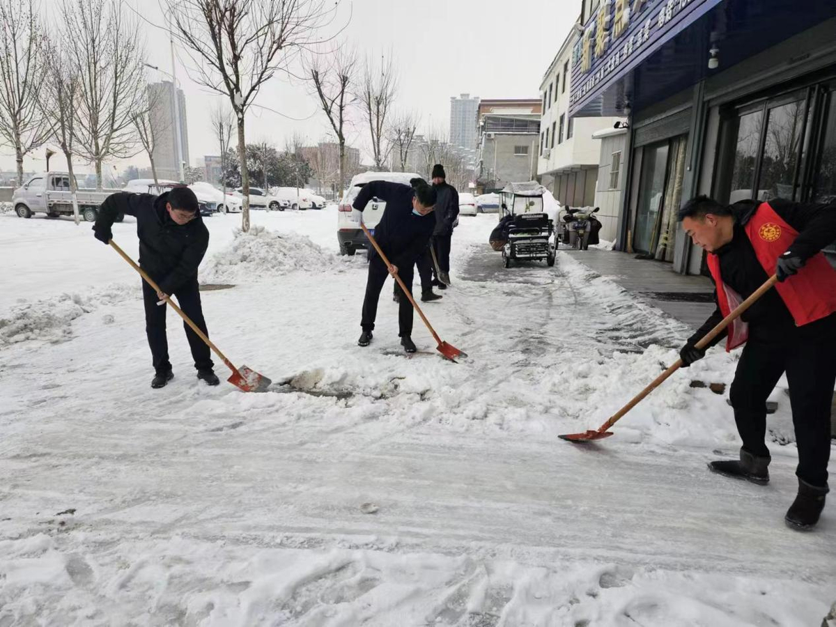 周口市审计机关开展“我为群众办实事“积雪清扫志愿服务活动