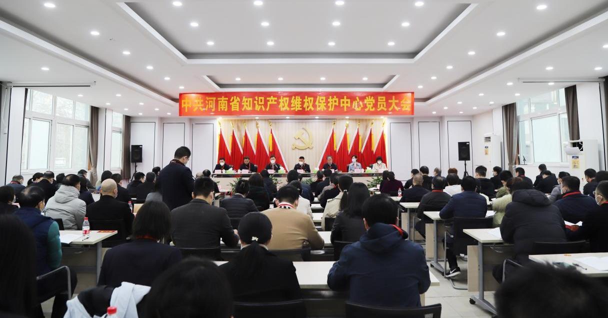 中共河南省知识产权维权保护中心党员大会召开